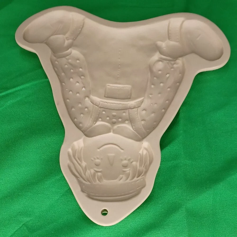 Vtg 1986 Brown Bag Cookie Art Mold Raggedy Andy Hill Design Ceramic Wall Hanging